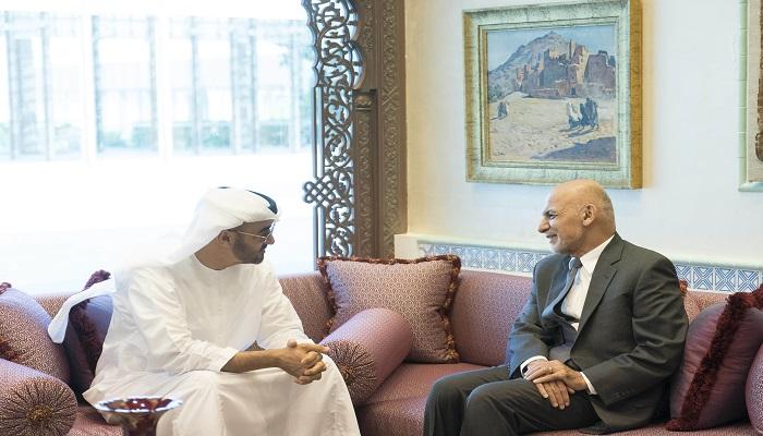 ولي عهد أبوظبي يستقبل الرئيس الأفغاني محمد أشرف غني