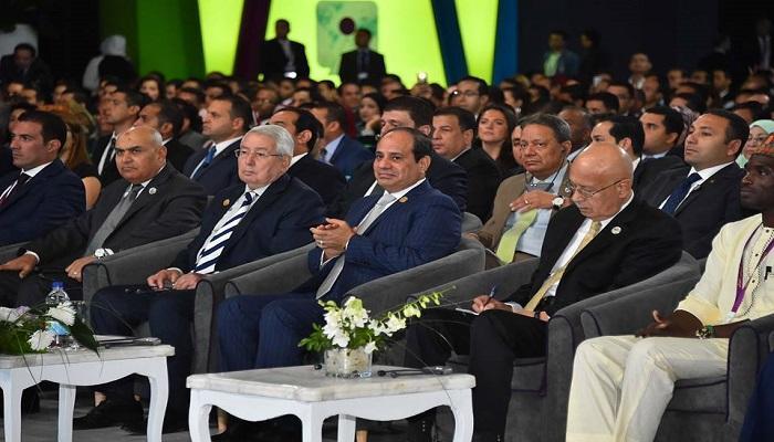 السيسي خلال فعاليات منتدى الشباب العالمي بشرم الشيخ