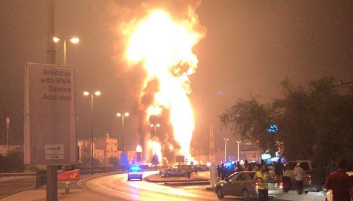 صورة من موقع الحادث في البحرين