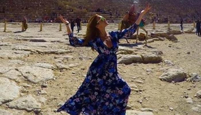 بطلة "ديسباسيتو" في منطقة الأهرامات