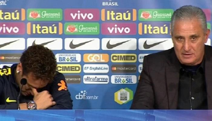 مدرب البرازيل يطالب نيمار بالحفاظ على هدوئه