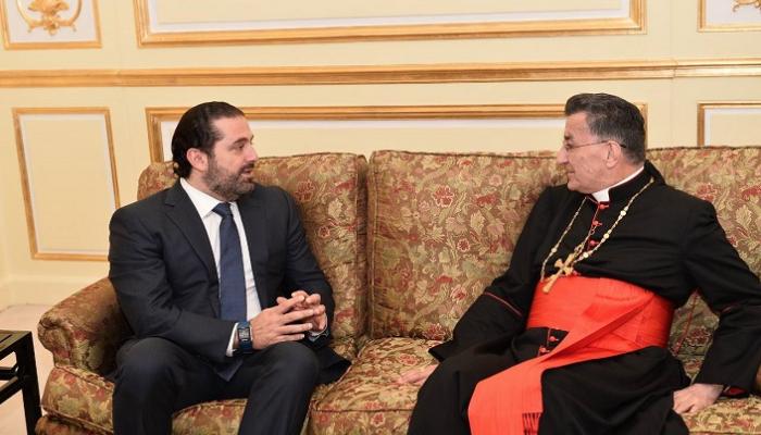 الحريري خلال استقباله البطريرك الراعي