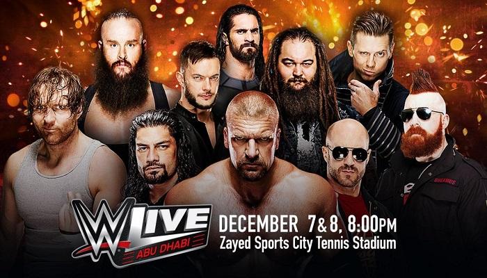 إفيش عرض WWE في أبو ظبي