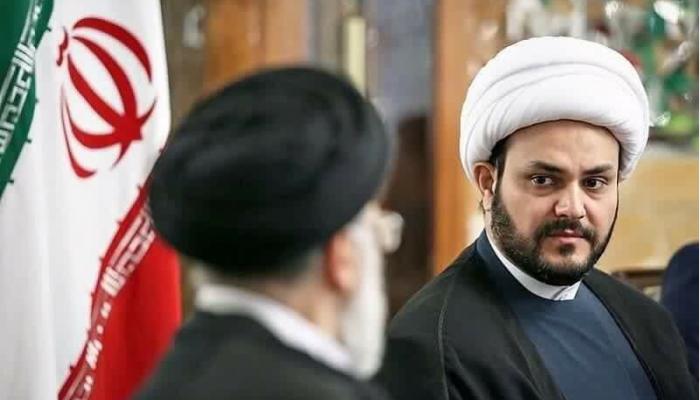 أمين عام حركة "النجباء" خلال زيارة لتجديد الولاء لخامنئي