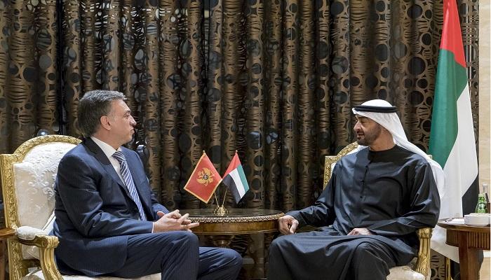 الشيخ محمد بن زايد آل نهيان يستقبل رئيس مونتينيجرو