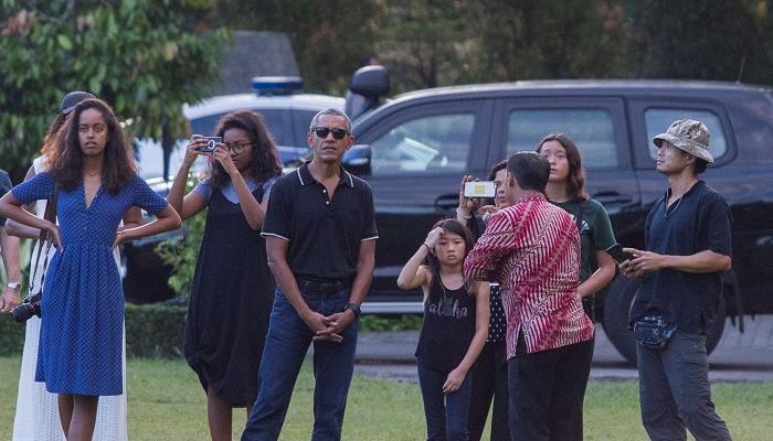 ابنة أوباما مع عائلتها