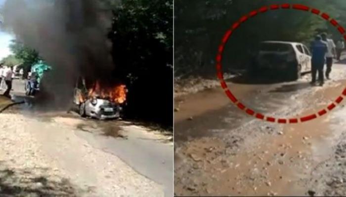 السيارة التي أحرق الهندي زوجتيه فيها