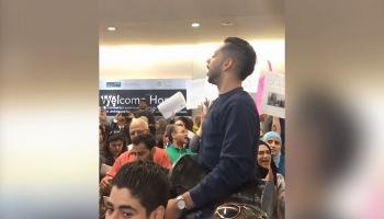 مظاهرة في أمريكا ببصمة مصرية