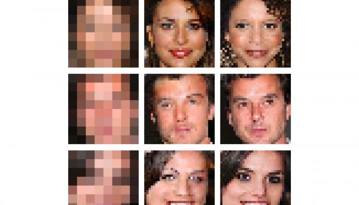 التطبيق يوضح الصور منخفضة الدقة
