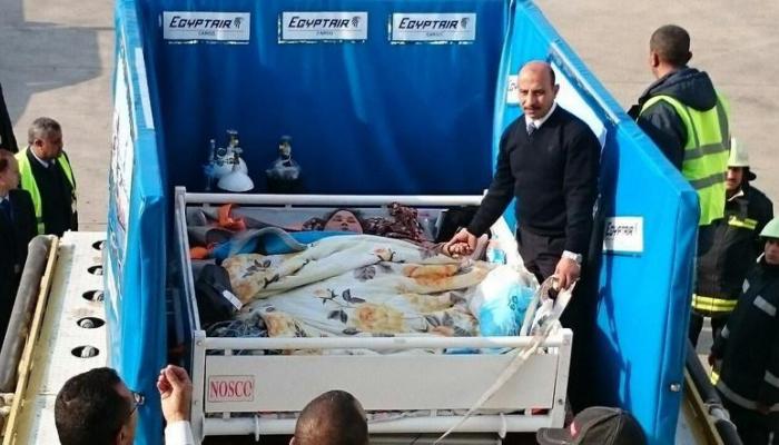 لحظة مغادرة إيمان محافظة الإسكندرية