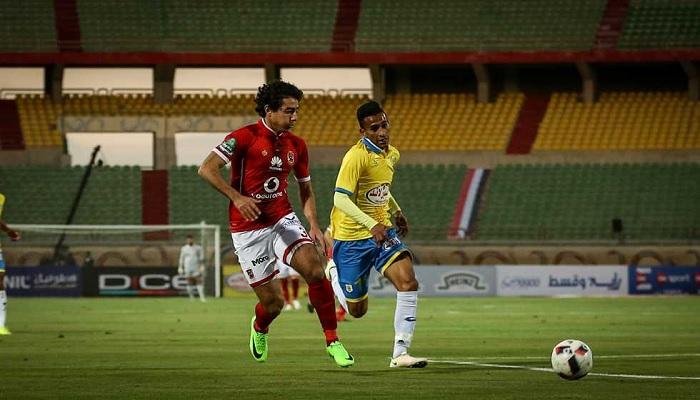 إسلام عبد النعيم أثناء المباراة