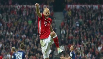 روبين يحتفل بالتسجيل في هيرتا