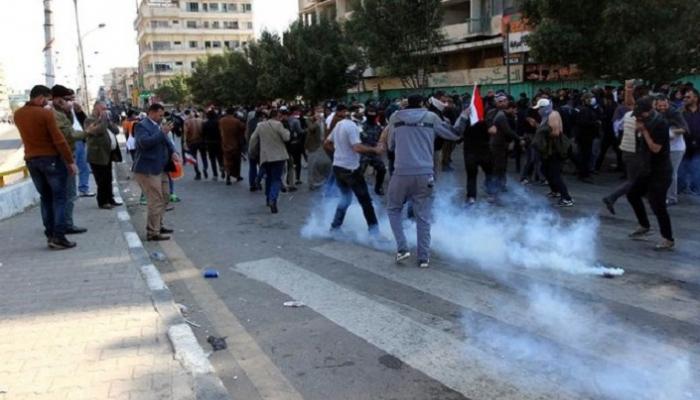 أتباع الصدر خلال تظاهرات 11 فبراير