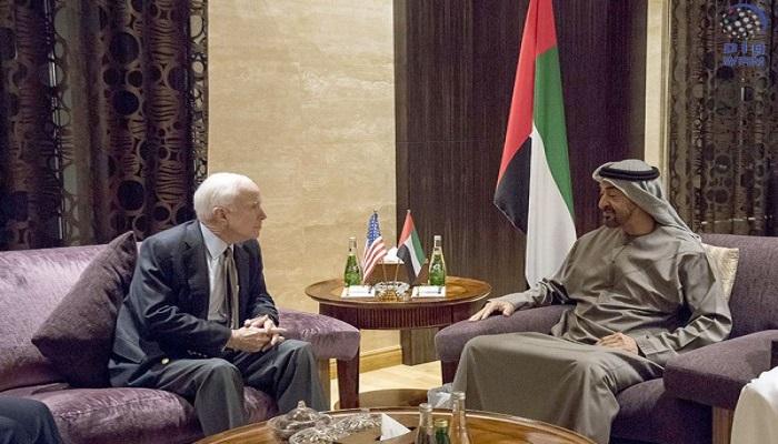 الشيخ محمد بن زايد آل نهيان والسيناتور جون ماكين