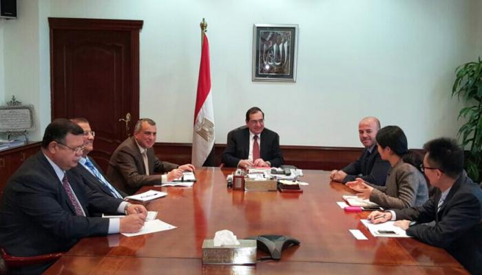 لقاء وزير النفط المصري بمدير ة البنك التجاري الصناعي الصيني