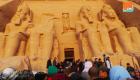 بالصور.. رحلة الـ 15 ساعة لرؤية وجه الفرعون المضيئ 