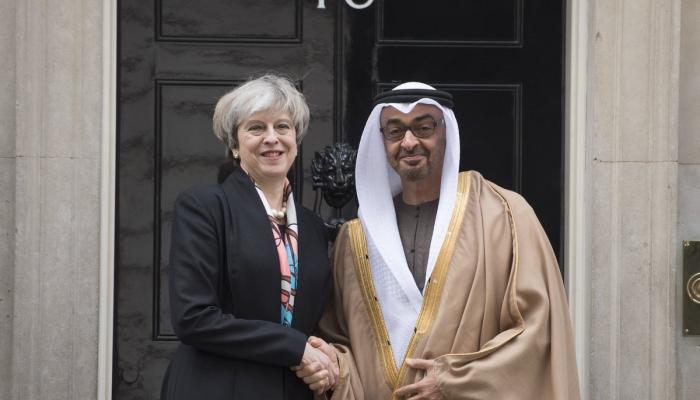 الشيخ محمد بن زايد وتيريزا ماي