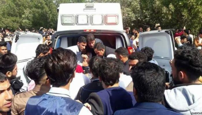 جانب من احتجاجات طلبة جامعة واسط العراقية