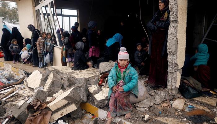 طفلة نازحة من معركة الموصل