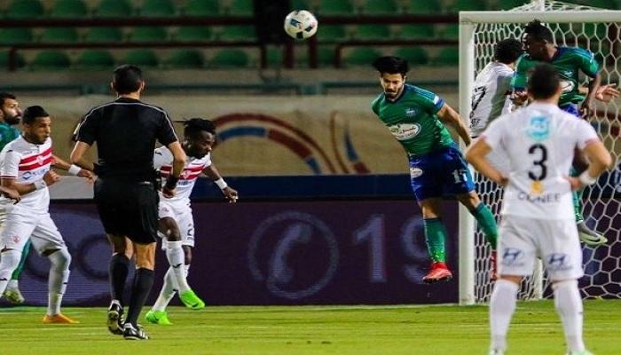لقطة من لقاء الزمالك أمام المقاصة