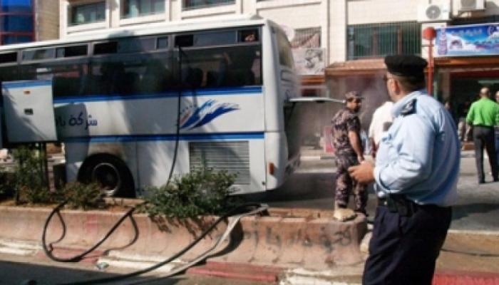 صورة لحريق في إحدى البنايات وسط إسرائيل