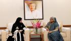 رئيسة وزراء بنغلاديش تستقبل القبيسي وتشيد بتبني الإمارات قيم التسامح 