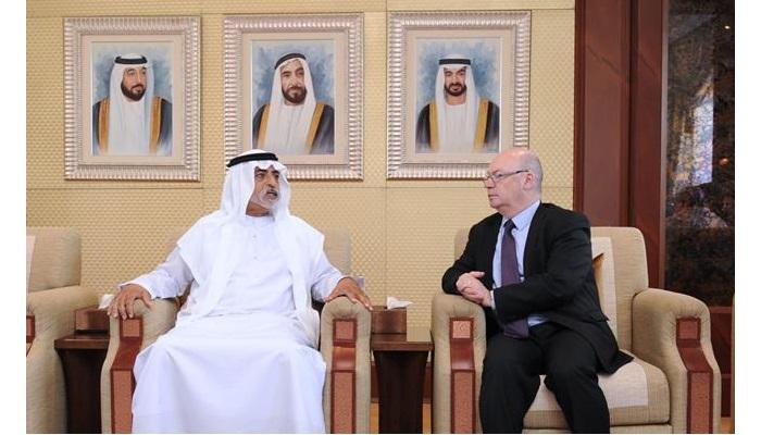 الشيخ نهيان ورئيس الوفد