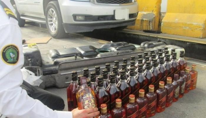 الخمور المضبوطة