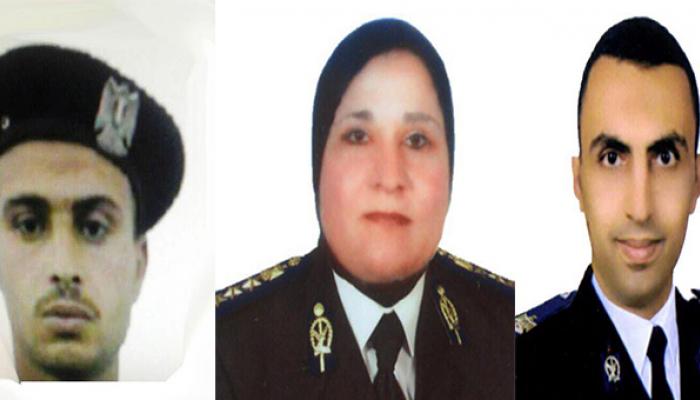 ثلاثة من شهداء الشرطة في تفجير كنيسة المرقسية