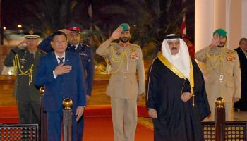 ملك البحرين يستقبل رئيس الفلبين