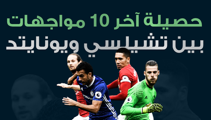 حصيلة آخر 10 مواجهات بين يونايتد وتشيلسي