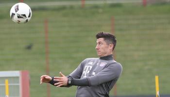 روبرت ليفاندوفسكي في مران بايرن