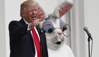 الرئيس دونالد ترامب في احتفالات عيد الفصح