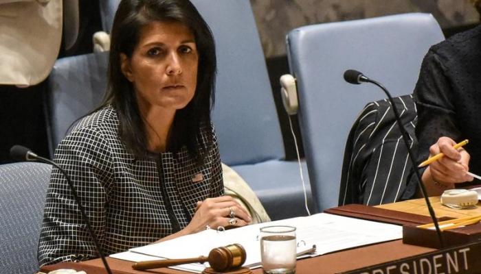 السفيرة الأمريكية في مجلس الأمن نيكي هايلي