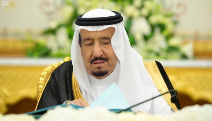 خادم الحرمين الشريفين خلال جلسة مجلس الوزراء