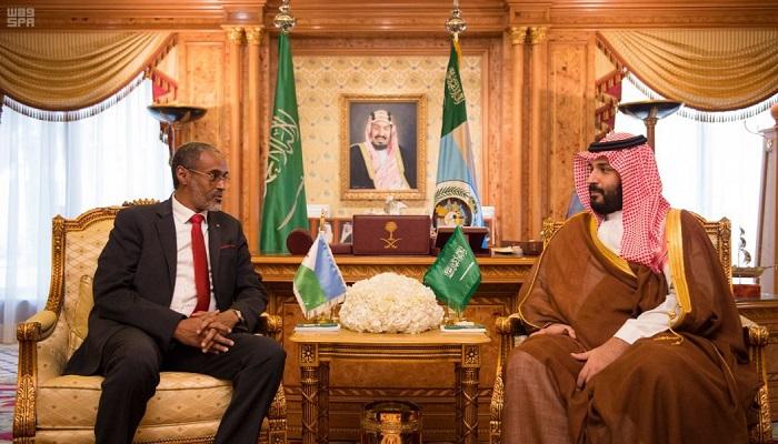 محمد بن سلمان يجتمع مع وزير الدفاع الجيبوتي