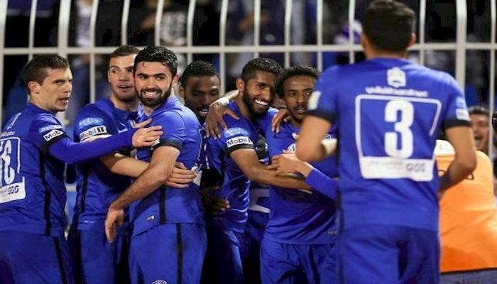 فرحة لاعبي الهلال