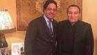 بالفيديو والصور.. مبارك يستقبل أول زائريه في فيلته 