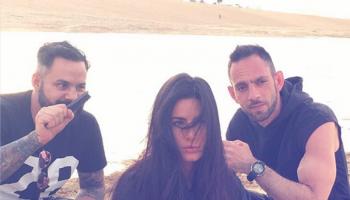 بالصور كاترينا كيف تصور "تايجر" في ابوظبي