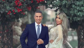 العميد محمد سمير وزوجته إيمان أبوطالب
