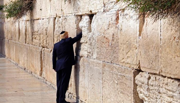 دونالد ترامب يزور حائط البراق