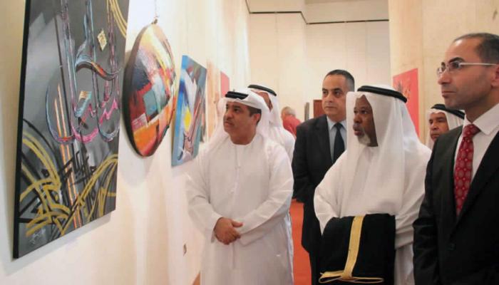 خلال افتتاح المعرض