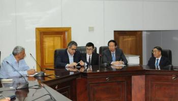 جانب من لقاء وزير الآثار المصري والوفد الصيني