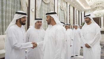 جانب من لقاء الشيخ محمد بن زايد آل نهيان برؤساء المؤسسات الإعلامية 