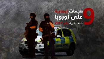 9 هجمات إرهابية ضربت أوروبا منذ بداية عام 2017