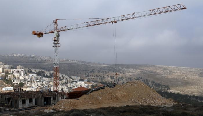 صورة أرشيفية لبناء مستوطنات في القدس المحتلة