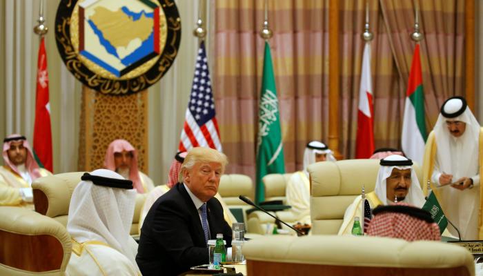 ترامب خلال القمة الخليجية الأمريكية بالرياض- أرشيف