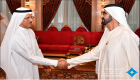 محمد بن راشد يستقبل الوزراء وكبار موظفي دولة الإمارات