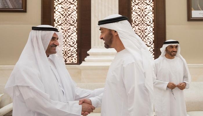 الشيخ محمد بن زايد آل نهيان يستقبل حاكم الفجيرة
