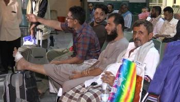 جرحى انتهاكات الحوثيين في اليمن